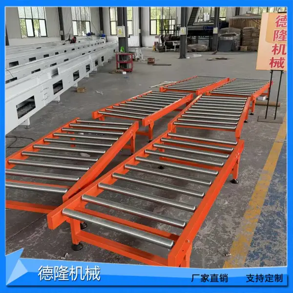 顶升移载滚筒线90度吨包转弯输送线工业化工输送流水线自动化设备