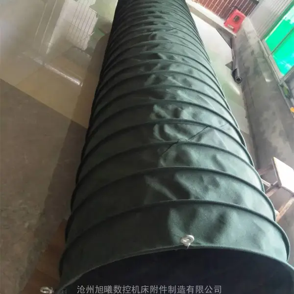 浙江加工耐高温阻燃帆布通风软连接/帆布伸缩袋/通风管