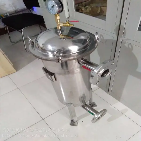 冀诚科 不锈钢滤袋精密过滤器 乙醇去杂质保安过滤器