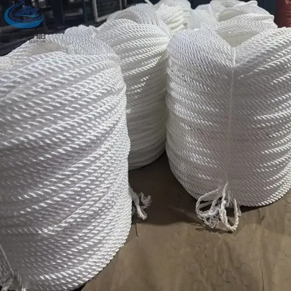 POLYPROPYLENE ROPE 丙纶材质缆绳 八股十二股 白色 启琛船舶