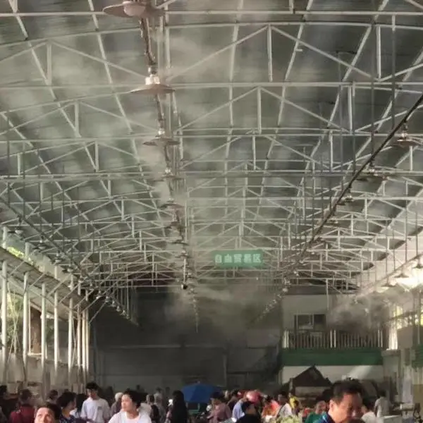 环保降尘工程高压喷雾系统建材车间喷雾除尘定制服务