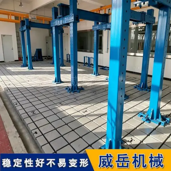 大型拼接T型槽铸铁平台设备装配铸铁工作台来图定制