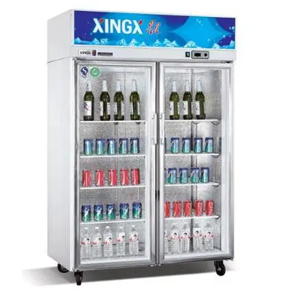 格林斯达商用冷柜 SG1.0E2-GX二门冷藏展示柜 星星经济款保鲜柜 大二门饮料陈列柜