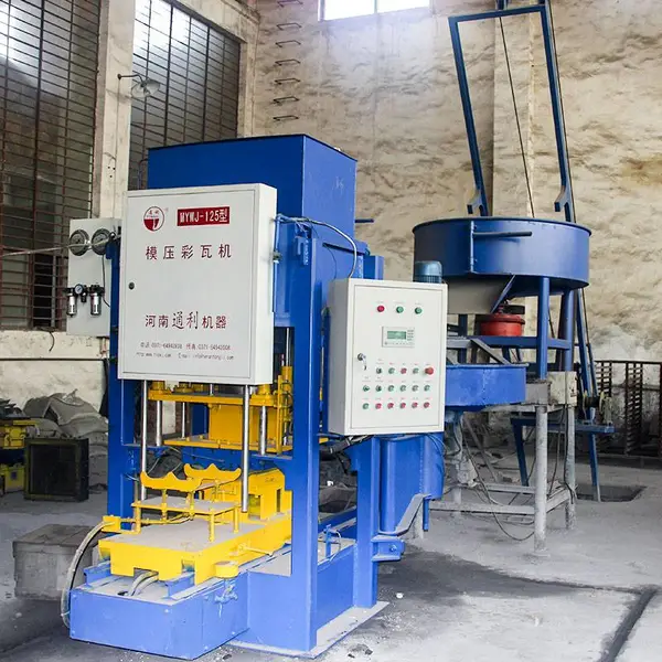 河北模压彩瓦设备市场行情 水泥板瓦机 高速水泥彩瓦机省时省力