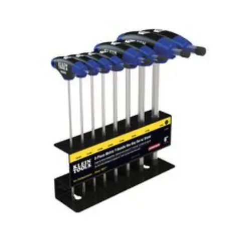 JTH68M 六角扳手套件 T型手柄 带支架 2 mm-10 mm 6英寸手柄