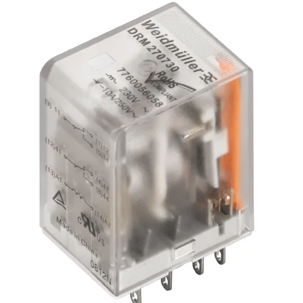 魏德米勒中间继电器7760056058 型号 DRM270730/2CO/230V AC