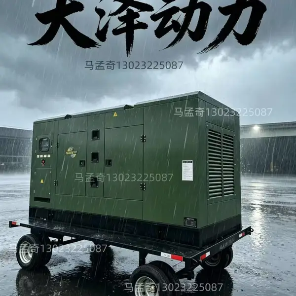 柴油发电机40KW低噪音上柴户外作业全铜无刷电机