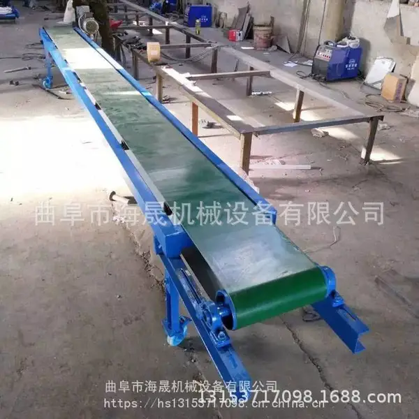 果蔬脆挑拣装袋PVC食品传送带 杯子箱装车皮带输送机