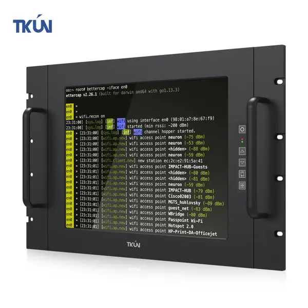 网络机柜触摸显示器15寸工业级液晶显示器-TKUN天堃工控