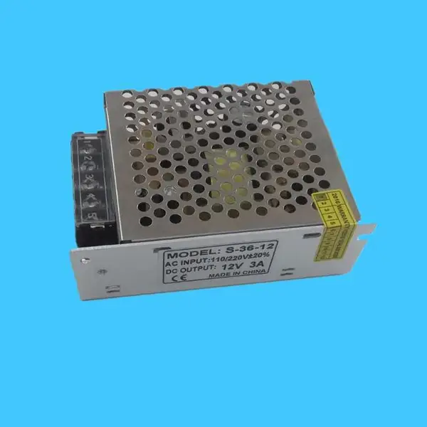 铝壳直流12V***电源适配器12V铝壳开关电源 监控摄像机***电源 明为