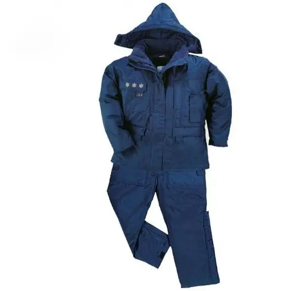 户外救援-40℃防寒工作服套装分体羽绒衣裤涤纶牛津布背带裤