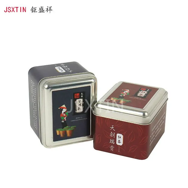 定做专版小袋茶叶铁盒马口铁方形铁盒盖子有台阶金属盒