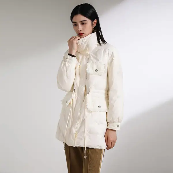 直播实体店实卖跑量好货 帛维雅羽绒服 欧美大版时尚羽绒服便宜货源