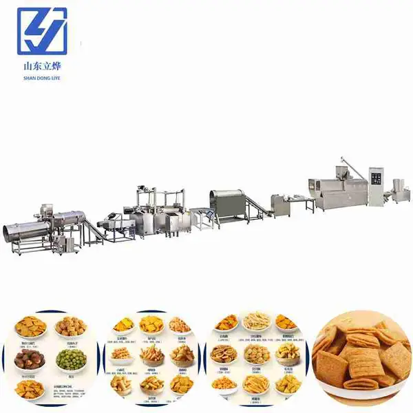 出口泰国酥脆蟹味脆片加工设备 油炸膨化食品生产线定制方案厂家