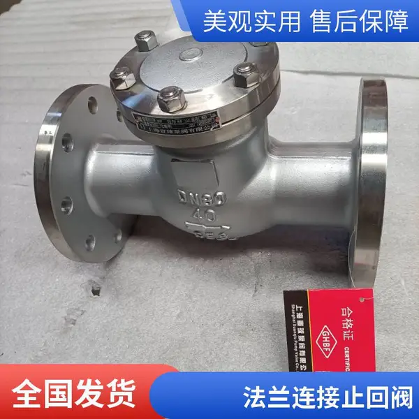 H44W-16P DN15阀瓣沿着阀体中心线滑动 旋启式 法兰止回阀