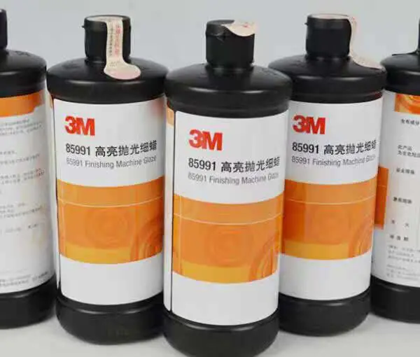 3M85991高亮抛光细蜡 漆面去污汽车划痕护理研磨膏研磨材料900ml