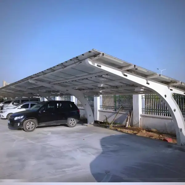 贵州厂家光伏车棚膜结构停车棚汽车棚发电遮阳雨蓬光伏板充电桩棚
