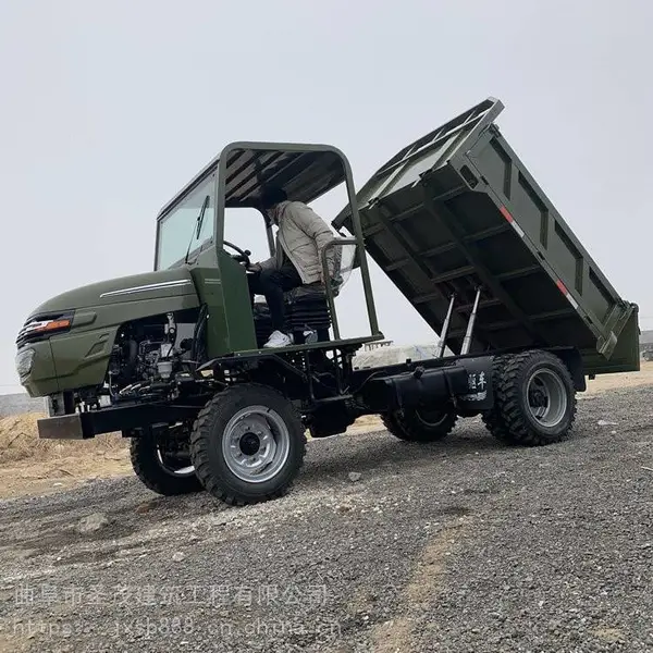 矿用六轮运输车 四驱无棚工程四轮车 双缸柴油四不像车