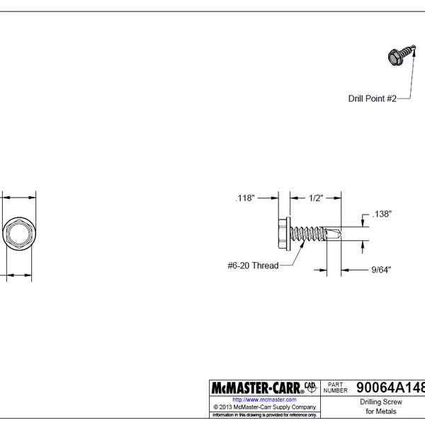 MCMASTERCARR 原装进口紧固件90064A148