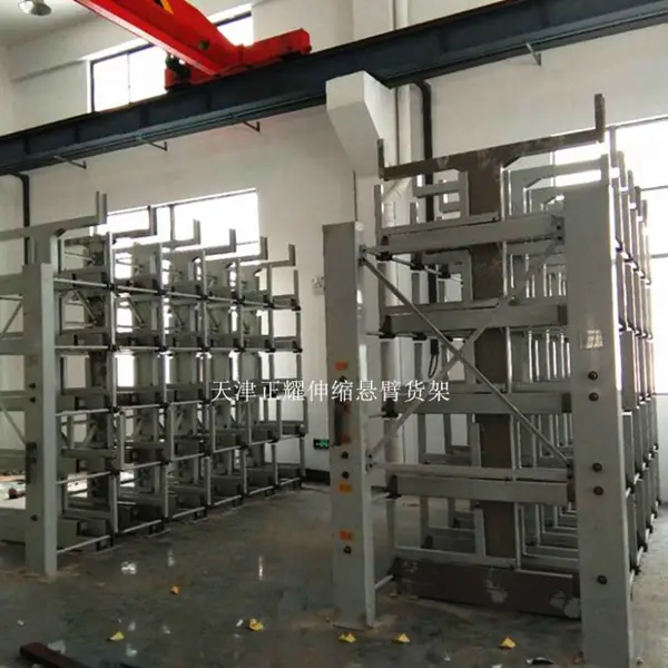 铜排存储办法 伸缩式悬臂货架优点 节省空间方便存取