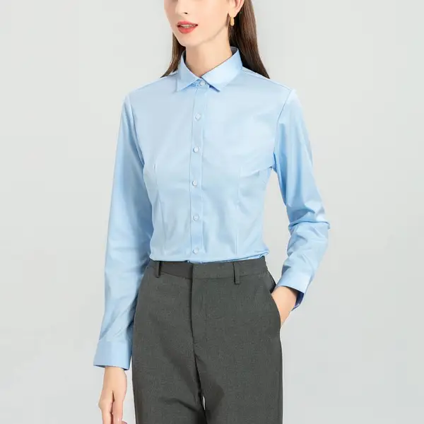 商务职业装衬衫_伟红服饰吸湿排汗工装衬衣_烟台职业装衬衫价格