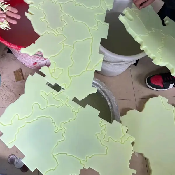 佛山南海3D打印全国地图模型制作光敏树脂数高三维科技