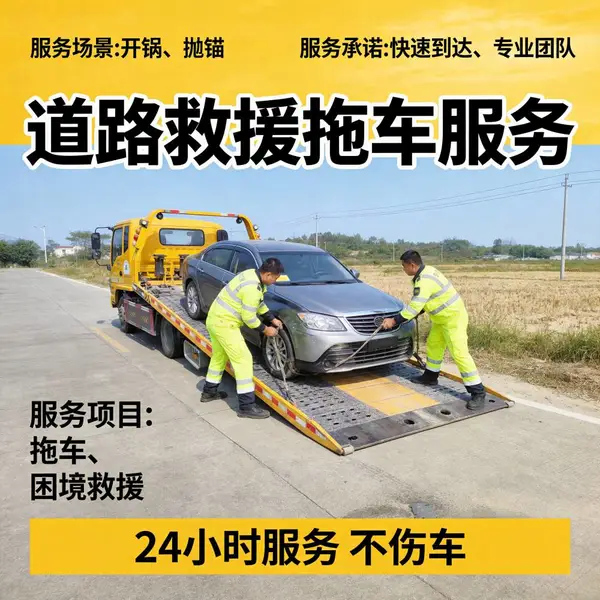 中山事故车吊车拖车服务|广东广通汽车救援专业起重覆盖全省拖车