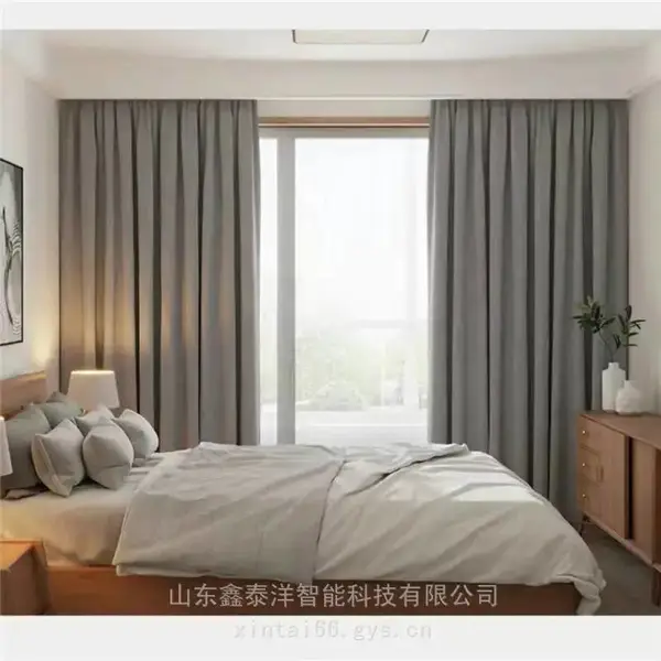鑫泰洋定做酒店电动窗帘 办公室卷帘 办公开合帘 定制安装厂家