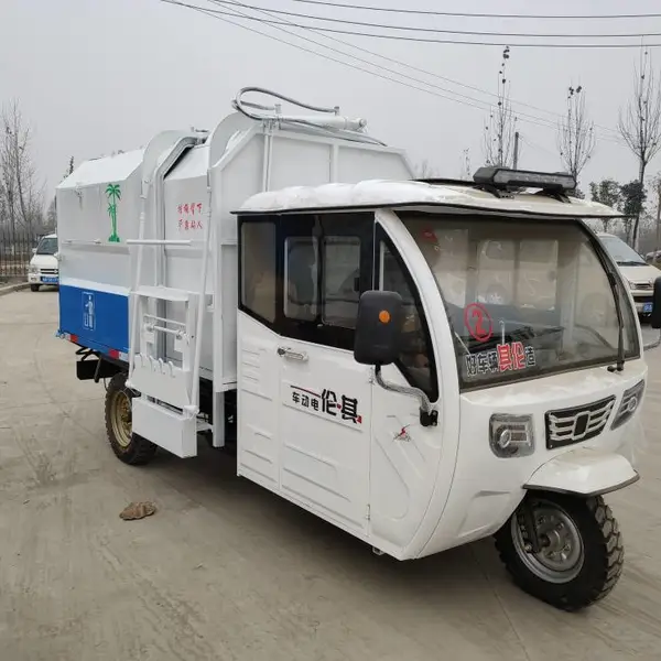 环卫驾驶式新能源垃圾车工厂工地自装卸挂桶垃圾车物业垃圾清运车