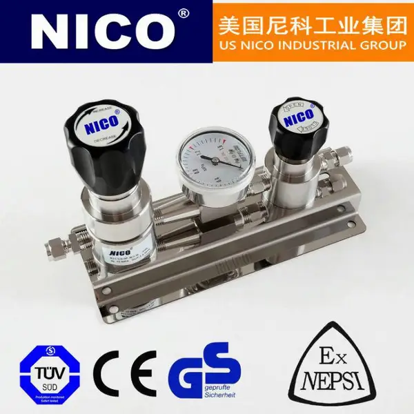 进口汇流排 氢气氮气氩气氧气乙炔气体汇流 美国尼科NICO