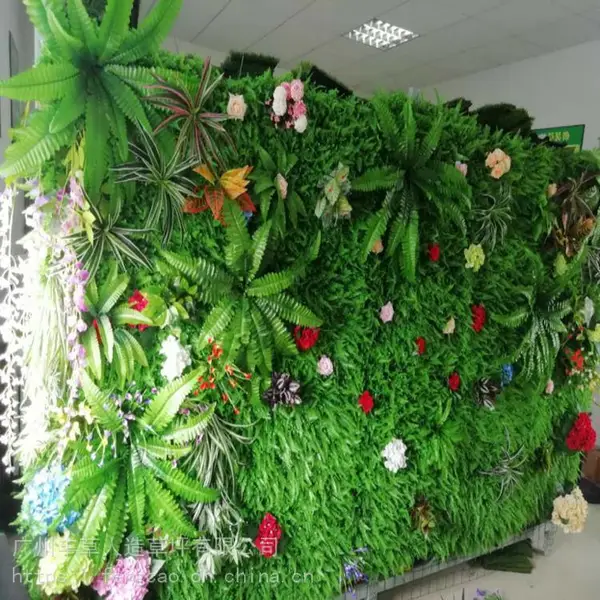 仿真绿化植物墙店铺装修塑料绿植墙前台人造景观花草背景墙