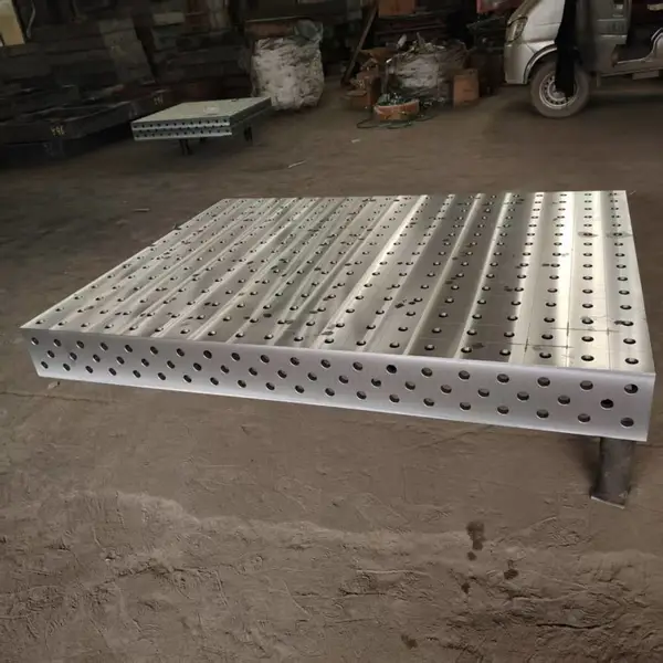 三维柔性焊接工作台 钳工夹具焊接平台 机器人多孔划线台