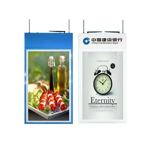 LG55寸双面吊挂广告机透明oled超薄银行商场橱窗海报双屏显示屏