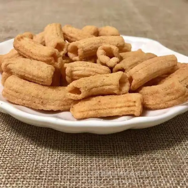 供应大米糯米锅巴膨化机手安徽特产麻辣味小麻花机器