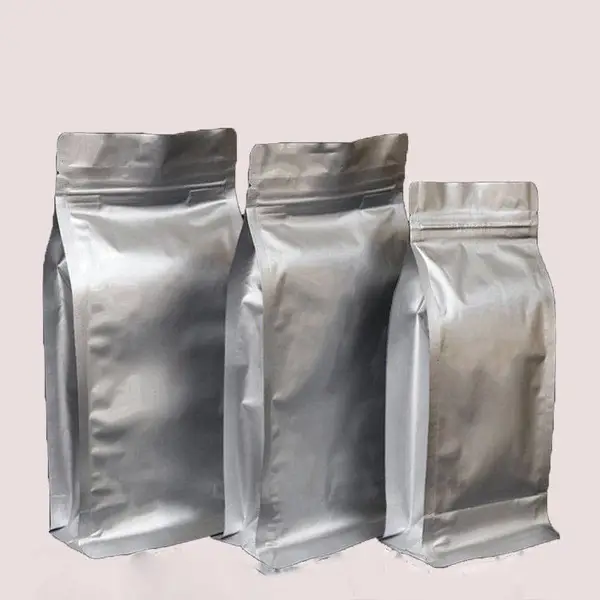 绿箔八边封袋定做 塑料食品包装袋 密封三边封铝箔袋自立袋