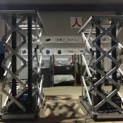 生产车间用小面积高行程升降台刚性链