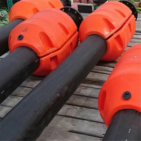 海上拦污清淤管道浮筒 耐用耐磨抽沙拦污管道浮体 塑料浮筒