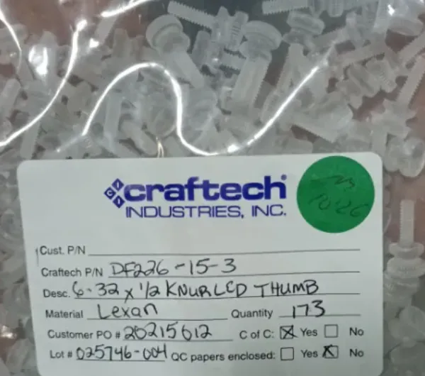 优势供应 CRAFTECH 螺钉 DF226-15-3螺钉 CRAFTECH