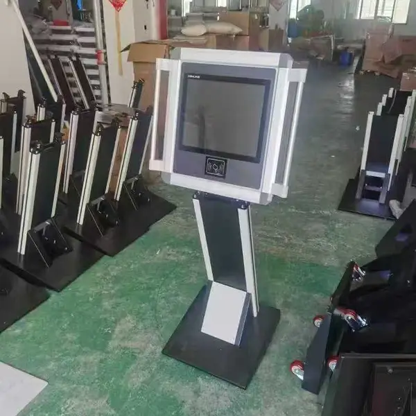 工业悬臂控制箱机床触摸屏操作箱吊臂可自由调节角度铝合金壳体