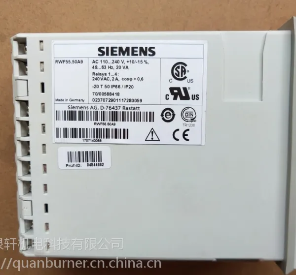RWF55.50A9 | 比例调节仪/温控表 西门子/SIEMENS 德国原装