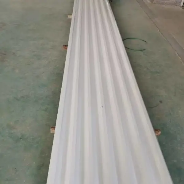 南通翔展供应0.6mm厚象牙白彩钢瓦 750型防腐铁皮瓦