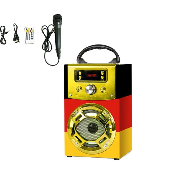 MUSICCROWNOEM 卡拉OK 手提 多功能连接 FM USB 户外蓝牙音箱 CE FCC