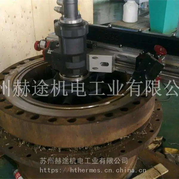 赫途直供便携式法兰端面加工机 HT1500MM 法兰密封面在线修复机