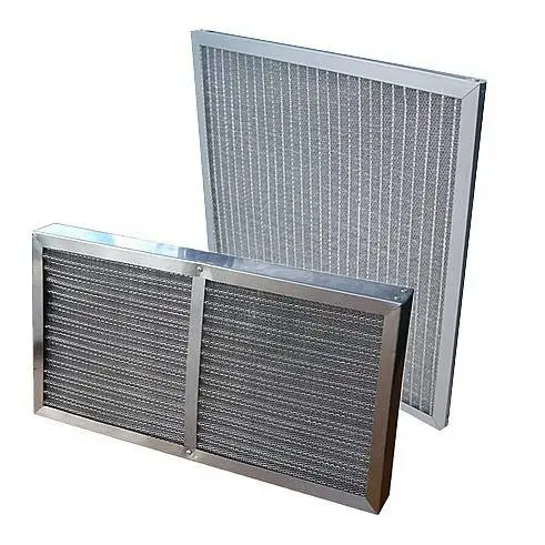 金属网过滤器板式金属波浪网过滤器耐高温油烟机管道可清洗过滤器