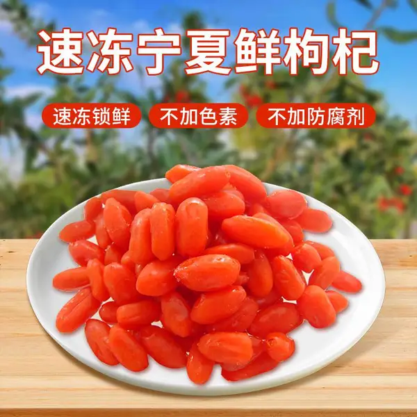 杞动能量 厂家批发速冻枸杞 大颗粒冻枸杞 酒店凉菜 榨汁