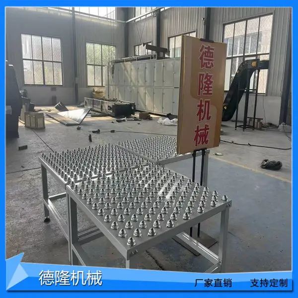 无动力万向牛眼滑台万向球旋转打包工作台家具板手推式滚珠生产线