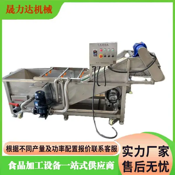清洗风干流水线 水果蔬菜加工清洗设备 食品厂加工机械