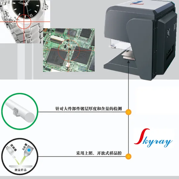 多点测试仪铂金含量检测仪X荧光镀层厚度测量仪