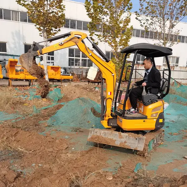 液压小挖机挖树坑农村挖机盖大棚立柱用挖掘机小型挖钩机型号