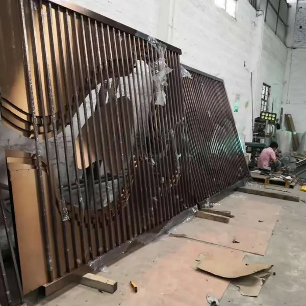 花格镂空 雕刻屏风 铝合金屏***切割 铜 铝配件加工 专业金属加工
